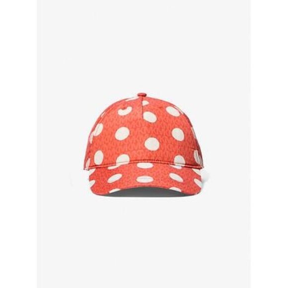 Michael Kors Polka Dot Signature Logo Baseball Hat NWT - Picture 1 of 2